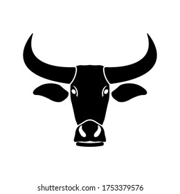 Thai buffalo head logo isolated on background illustration vector