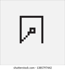 Thai characters in pixels For education