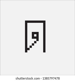 Thai characters in pixels For education