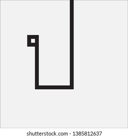 Thai characters in pixels For education