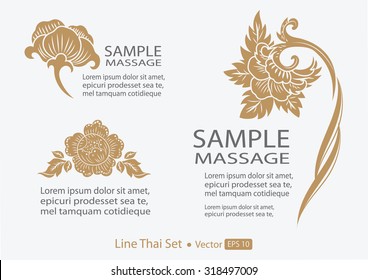 THAI collection of calligraphic design elements and page decoration