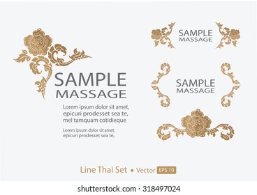 THAI collection of calligraphic design elements and page decoration