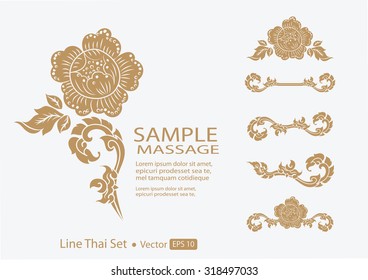 THAI collection of calligraphic design elements and page decoration
