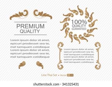 THAI collection of calligraphic design elements