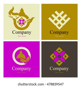 THAI collection of calligraphic design elements and page decoration
