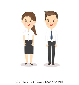 Thai College students Character Vector