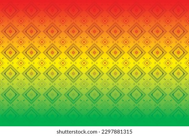 Thai Colrful Tribal Pattern Background geometric ethnic Oriental traditional Design for seamless,carpet,wallpaper,clothing,wrapping,fabric,Vector illustration.