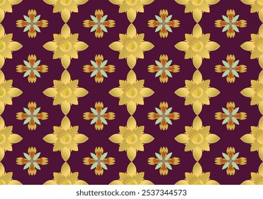 Tailandês damask flora projeto padrão sem costura para tecido cortina colchões de papel de parede tapete chão cama folha bolster almofada cobertor cerâmico azulejo fundo embrulho ornamento