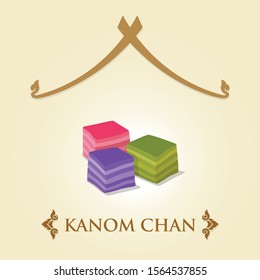 Thai Dessert - Kanom Chan (Thai Layer Jelly Cake) 1 of 9 Auspicious Thai Desserts