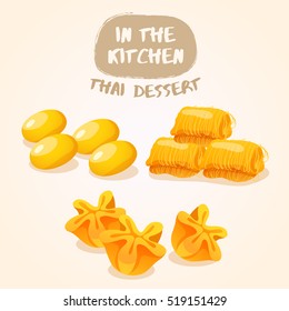 Thai Dessert : Vector Illustration
