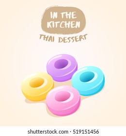 Thai Dessert : Vector Illustration