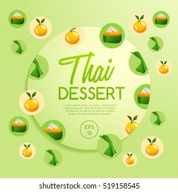 Thai Dessert : Vector Illustration