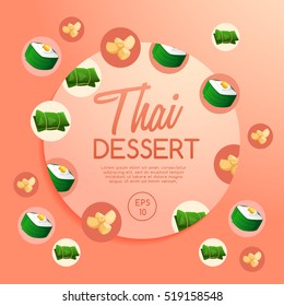Thai Dessert : Vector Illustration