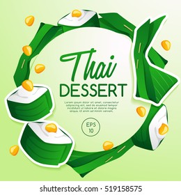 Thai Dessert : Vector Illustration
