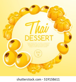 Thai Dessert : Vector Illustration