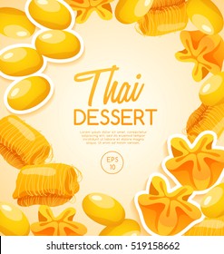 Thai Dessert : Vector Illustration