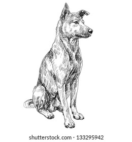 Dog draw Images, Stock Photos & Vectors | Shutterstock