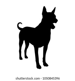 Thai dog silhouette vector