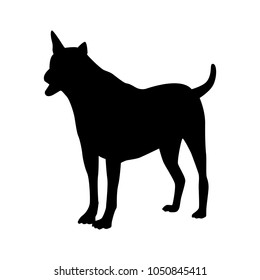 Thai dog silhouette vector