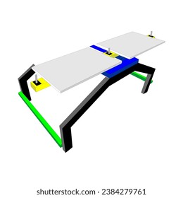 Thai double pin screen printing table design