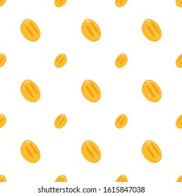 Thai eggs cake seamless pattern, traditional thai baked dessert mini castella cake, Chinese New Year