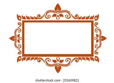 Thai Elegant Art Frame Stock Vector (Royalty Free) 231659821 | Shutterstock