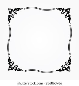 Thai elegant art frame,line thai frame