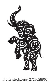 símbolo de forma de logotipo de elefante tailandês