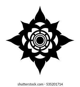 Thai ethnic decorative elements and ornament. Vector