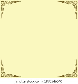 Thai ethnic floral decorative elements, vector