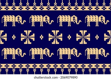 Tela tailandesa, patrón de elefante, prendas de vestir, textiles, joyería, diseño, accesorios para decorar la habitación Patrón de tela digital, patrón de papel, patrón de azulejos