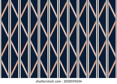 Thai fabric geometric pattern, background, carpet, wallpaper, clothing, wrap, batik, cloth, vector image