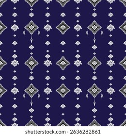 Thai fabric pattern mixed with Thai patterns  abstract, flooring,  
