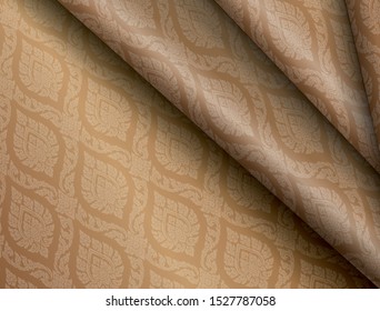 Thai fabric, Thai pattern, silk background
