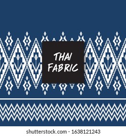 Thai fabric pattern.Wallpaper, Abstract background,Tablecloths, Clothes, Shirts, Dresses, Bedding, Blankets and other textile products-EPS10