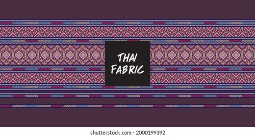 Patrón de tela tailandesa.Papel de escritorio, fondo abstracto, manteles, ropa, camisas, colchones, cama, mantas y otros productos textiles-EPS10
