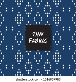 Thai fabric pattern.Wallpaper, Abstract  blue background,Tablecloths, Clothes, Shirts, Dresses, Bedding, Blankets and other textile products-EPS10