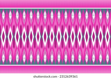 Patrón de impresión de tela tailandesa para la producción textil para producir patrones de tela para el trabajo de moda. Diseño vectorial del patrón de seda tailandés para el diseño de moda.