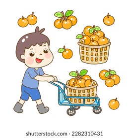 Thai Farmer have Orange Vector.	