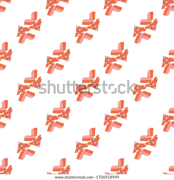 Thai Fish Background Printing On Fabric Stock Vector (Royalty Free