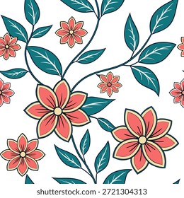 Tailandês padrões florais padrão de azulejo sem costura com cores vibrantes e desenhos tradicionais para o conceito de decoração cultural como vibrante tailandês desenhos florais dispostos sem costura para tradicional tailandês inspirado decoração casa no Photo Stock Concept e espaço vazio no lado esquerdo, sem texto —ar 7:2 —azulejo