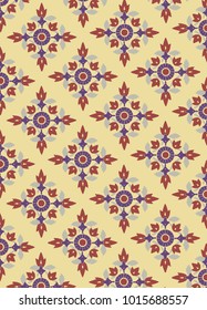 thai flower background pattern background vector