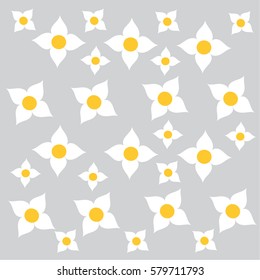 Thai flower pattern background (vector)