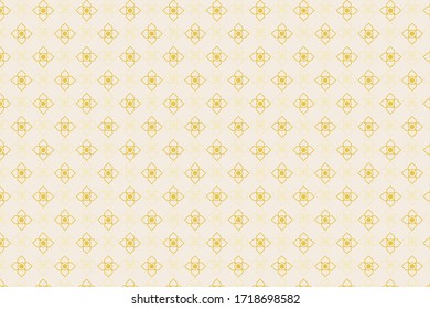 Fondo del patrón floral tailandés.Flores tailandesas sin fisuras, vectoriales
