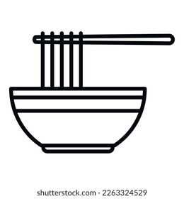 Thai food icon outline vector. Thai market. Floating market