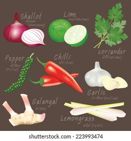 Thai food ingredients, Asian food ingredients