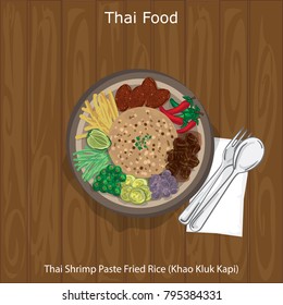 thai food Thai Shrimp Paste Fried Rice (Khao Kluk Kapi)