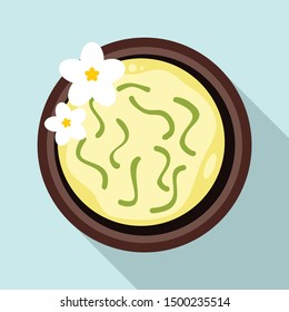 Thai food soup icon. Flat illustration of thai food soup vector icon for web design