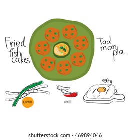 Thai food vector