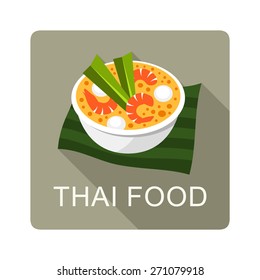 Thai Food vector illustration